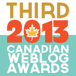 2013 Canadian Weblog Awards winner