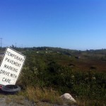 Makeshift street sign
