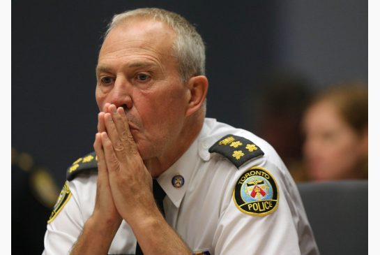 Toronto police chief Bill Blair has suspended the controversial practice of carding "until further notice."</p><br /><br /><br /> <p>